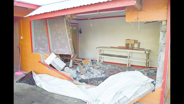House after vehicle crashed into it