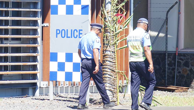 Samoa police officers